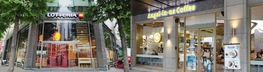 가격 인상을 결정한 롯데리아와 엔제리너스 <롯데GRS 제공>